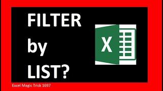 Excel FILTER based on list not individual values? Easy Excel Magic Trick 1696.