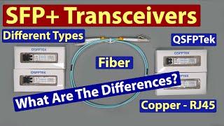 QSFPTek SFP and SFP+ Transceivers - Fiber and Copper