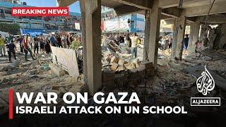 Israeli air attack on Gaza school-turned-shelter kills at least 14