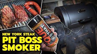 New York Strip Steaks - Pit Boss Lexington 500 Onyx