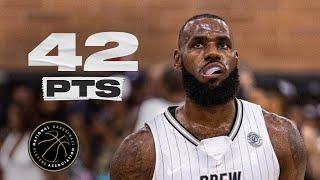 LeBron James PUTS ON A SHOW with 42 PTS in Drew League Return 