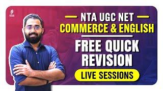 NTA UGC NET June 2024  Free Quick Revision Live for Commerce & English