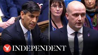 Full exchange Stephen Flynn clashes with Rishi Sunak over Israel-Hamas war at PMQs