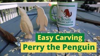 Carving a Penguin Easy Woodcarving Project