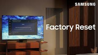 Reset your TV to factory default settings  Samsung US