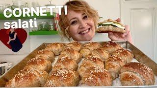 RICETTA FACILE  Cornetti salati integrali