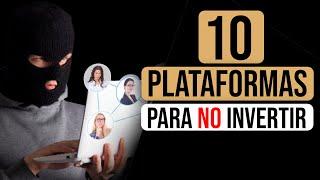 10 PLATAFORMAS FALSAS en LAS cuales NO INVERTIR  ESTAFAS 2024