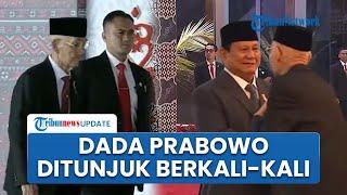 Prabowo Peluk Jenderal Senior TNI saat Hadiri Pelantikan Anggota DPR Dadanya Ditunjuk Berkali-kali