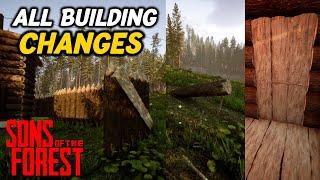 All The Building Changes For Sons Of The Forest After The Update