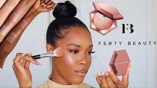 *NEW* FENTY BEAUTY DIAMOND BOMB ROSE RAVE REVIEW SANNY BEAUTY