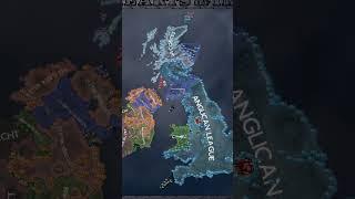 What if the BRITISH ISLES were in a CIVIL WAR? ALMOST UNIFIED  HOI4 TIMELAPSE #shorts #hoi4
