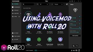 Using Voicemod with Roll20