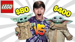 LEGO BABY YODA vs. GROGU Lego Mandalorian The Child 75318 Speed Build Review  Sideshow Life-Size