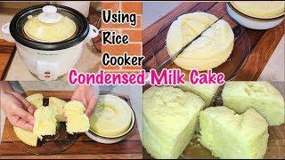 HOW TO MAKE CONDENSED MILK CAKE  NO OVEN  LUTONG PINOY