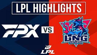 FPX vs LNG Highlights ALL GAMES  LPL 2024 Summer  FunPlus Phoenix vs LNG Esports
