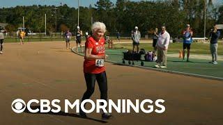 105-year-old Louisiana woman Julia Hawkins sets world record in running