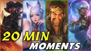 20 Minutes LOL FUN Moments 2024 Ahri Karma Draven Lucian Nunu #240