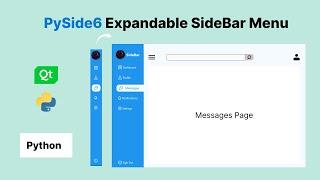 How to create and animate an expandable Sidebar menu In Python  Pyside6  PyQt6 2023