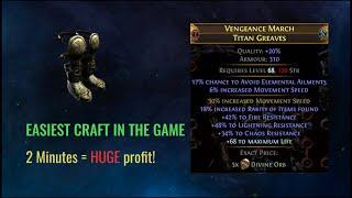 POE 2 Minutes craft boots - 20 Divine profit