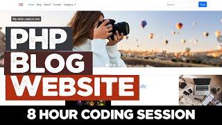 PHP Blog website from scratch  Responsive + Source code  Quick programming tutorial