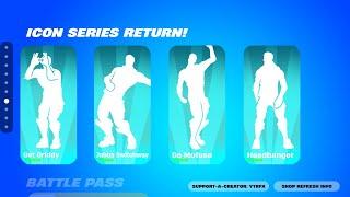 RAREST ICON SERIES EMOTES RETURNING in Fortnite