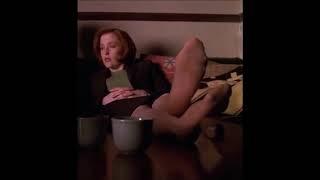 Gillian Andersons pantyhose feet - The X-Files 1995 & 2000