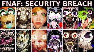 FNAF Security Breach - All Jumpscares Complete & Rearrange