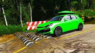 Weird Speed Bumps vs Cars #1  BeamNG DRIVE