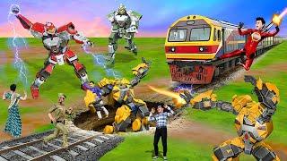 जेसीबी रोबोट सुपर ट्रेन रोबोट JCB Robot Super Train Robot Hindi Kahaniya Stories in Hindi कहानियां