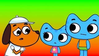 Learn to share - Kit and Kate - Family Kids Cartoon
