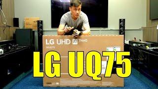 LG 2022 UQ75 50 Unboxing Setup Test and Review with 4K HDR Demo Videos 50UQ75