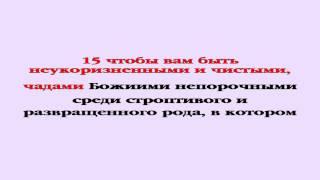 Видеобиблия. Послание Филиппийцам. Глава 2