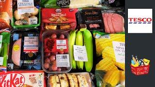 Tesco Scotland  UK Family grocery haul  August 31st 