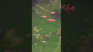 Stunning Group Display Training Maneuvers of BAE Hawk T1 Aircraft in the Sky