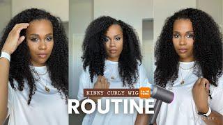 How To Define Kinky Curly Extension with a Temu Blowdryer