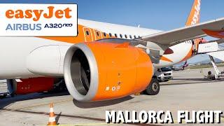 4K easyJet Airbus A320N Flight Manchester Airport - Palma de Mallorca