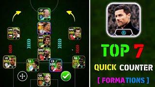 Top 7 Best Quick Counter Custom Formation In eFootball 2024 Mobile  Best Custom Formation For QC