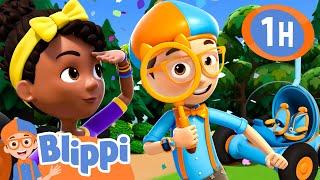 Special Mystery Hunt Blippi and Meekah Podcast  Blippi - Sports & Games Cartoons for Kids