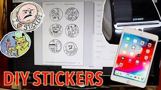 How to Make DIY Stickers With an iPad Procreate & Thermal Printer  Easy & Cheap