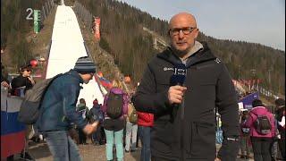 Griddy on Slovenian national TV in Planica 