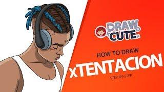 How to draw x Tentacion step-by-step  Drawing Tutorial