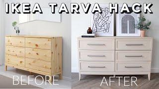 DIY IKEA Tarva Dresser Hack  Restoration Hardware Dresser For Less