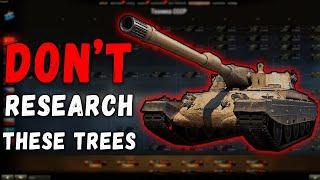TOP 5 WORST TECH TREES FOR BEGINNERS  WoT