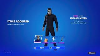 Me getting the new Michael Myers fortnite Skin