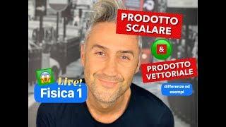 PRODOTTO SCALARE E VETTORIALE producto escalar y vectorial profesor de fisica￼