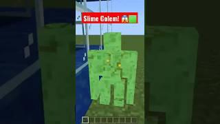 Slime Golem SPLIT  #minecraft #mcpe #shorts