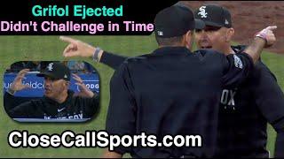 E101 - Pedro Grifol Ejected After Umpires Denied Replay Because Chicago Didnt Challenge in Time