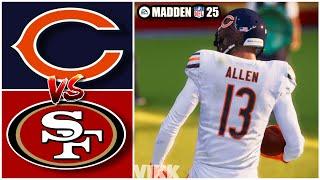 Bears vs 49ers Week 14 Simulation Madden 25 Rosters