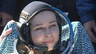 See Shooting  Russian Film The Challenges actress Yulia peresild Return to Earth From Space