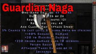 D2R Unique Items - Guardian Naga Naga